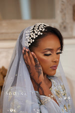 Load image into Gallery viewer, Silver Crystal Headpiece
