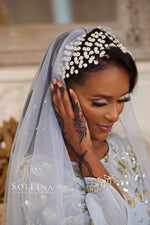 Load image into Gallery viewer, Silver Crystal Headpiece
