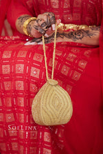 Load image into Gallery viewer, Gold Oval Bag
