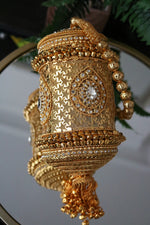 Load image into Gallery viewer, Gold Cylinder Bag
