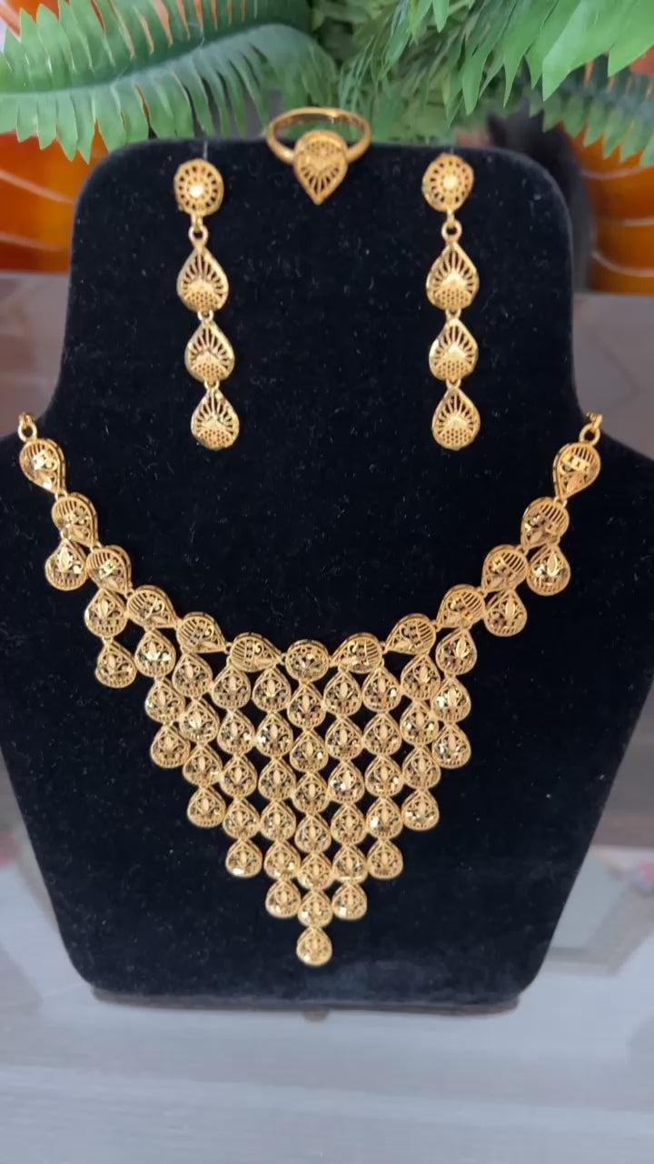 Gold Chandelier Necklace