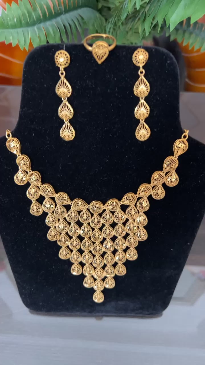 Gold Chandelier Necklace