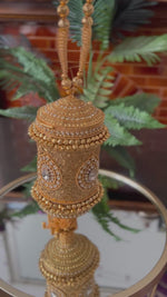 Load and play video in Gallery viewer, Gold Cylinder Bag
