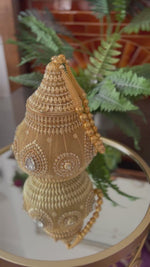 Load and play video in Gallery viewer, Stone Encrusted Gold Bag
