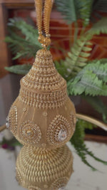 Load and play video in Gallery viewer, Stone Encrusted Gold Bag
