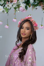 Load image into Gallery viewer, Pink Floral Headpiece
